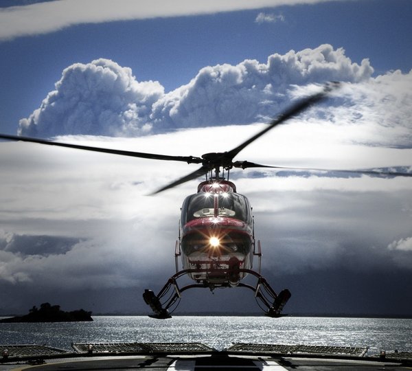 Chopper On Yacht ATMOSPHERE