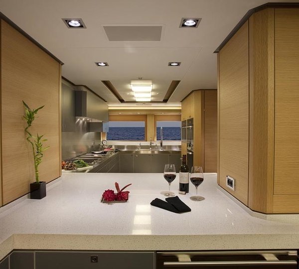 Close Up: Yacht BIG FISH's Ship's Galley Captured