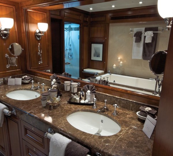 Main Master Bath On Board Yacht YOU &AMP; ME