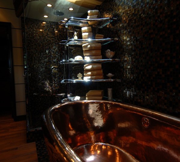 Close Up: Yacht USHER's Bath Pictured