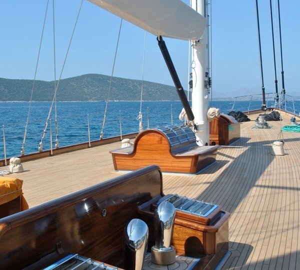 Deck Aspect On Board Yacht REGINA