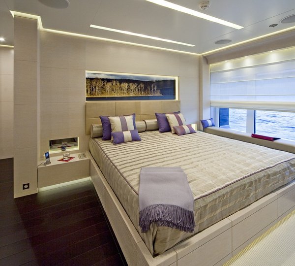 Blue Guest's Cabin On Board Yacht BARAKA