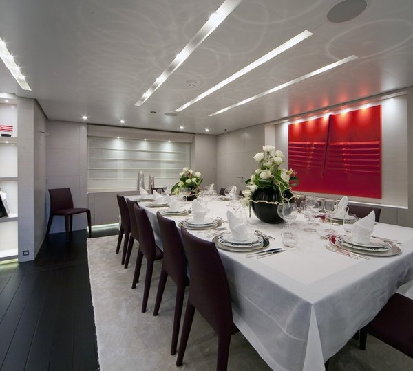 Eating/dining Saloon On Board Yacht BARAKA