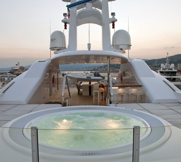Jacuzzi Pool Aboard Yacht BARAKA