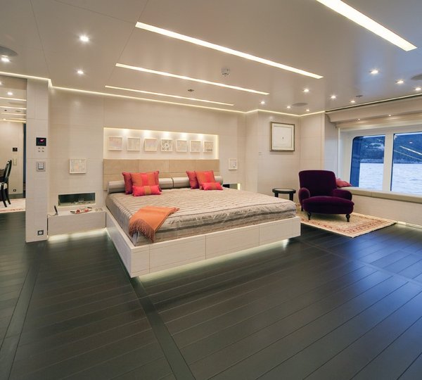 Main Master Cabin On Yacht BARAKA