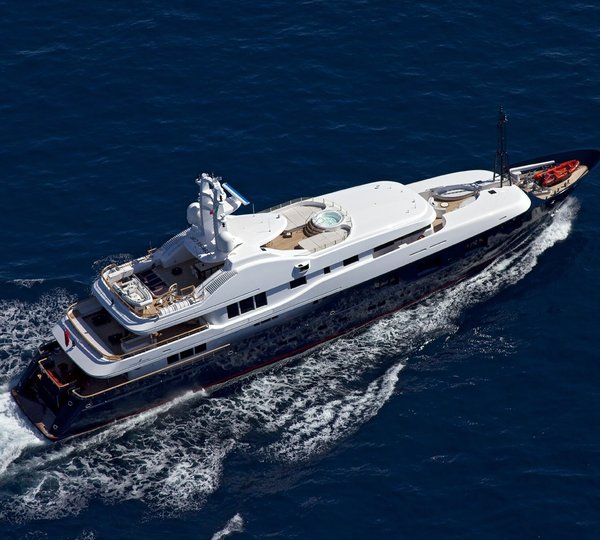 From Above: Yacht BARAKA's Cruising Photograph