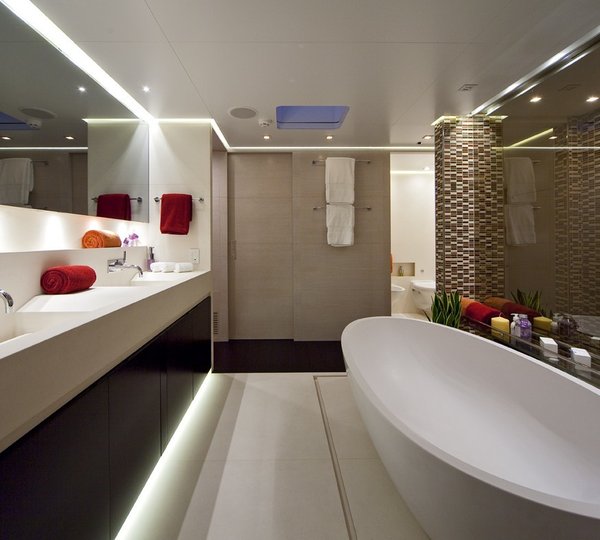 Main Master Bath Aboard Yacht BARAKA
