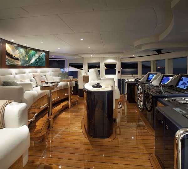 Bridgedeck Aboard Yacht SYCARA V