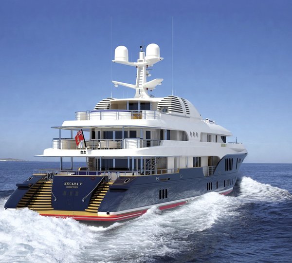 Aft: Yacht SYCARA V's Cruising Photograph