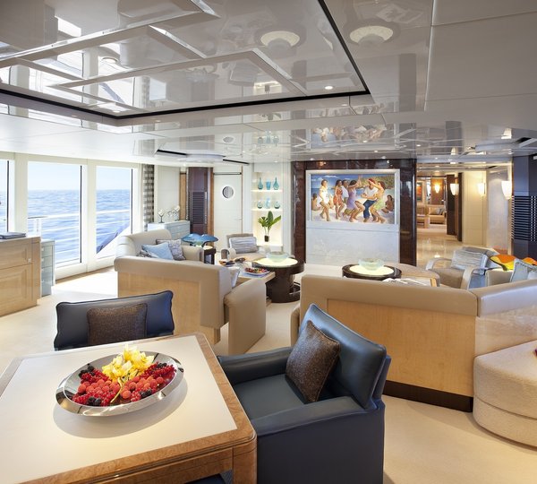 Viewing Fore: Yacht SYCARA V's Premier Saloon Photograph