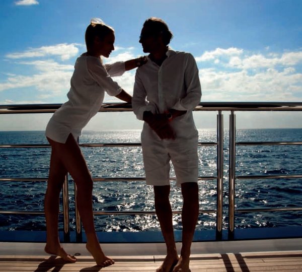 Balcony / Terrace: Yacht SYCARA V's Premier Saloon Photograph