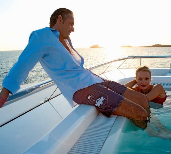 Jacuzzi Pool Aboard Yacht SYCARA V