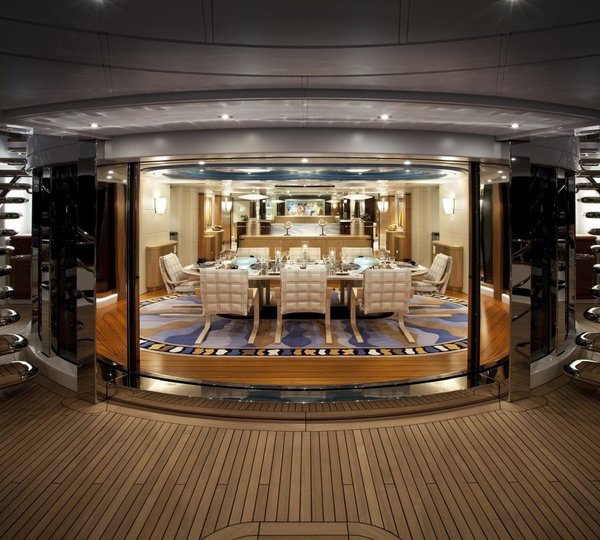Internal Exterior Eating/dining Aboard Yacht SYCARA V