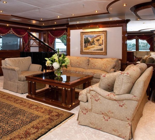 Sitting: Yacht TITANIA's Premier Saloon Photograph