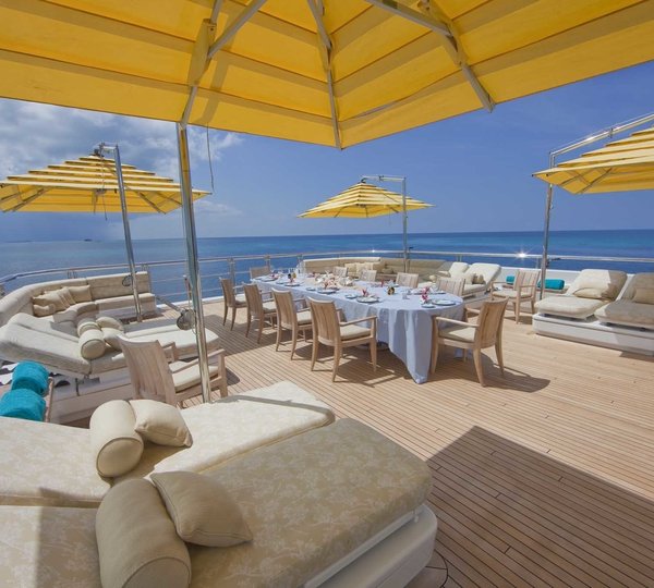 Sun Deck Aboard Yacht TITANIA