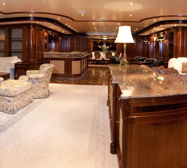 Profile: Yacht TITANIA's Premier Saloon Pictured