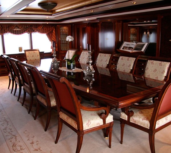 Eating/dining Zone On Board Yacht TITANIA