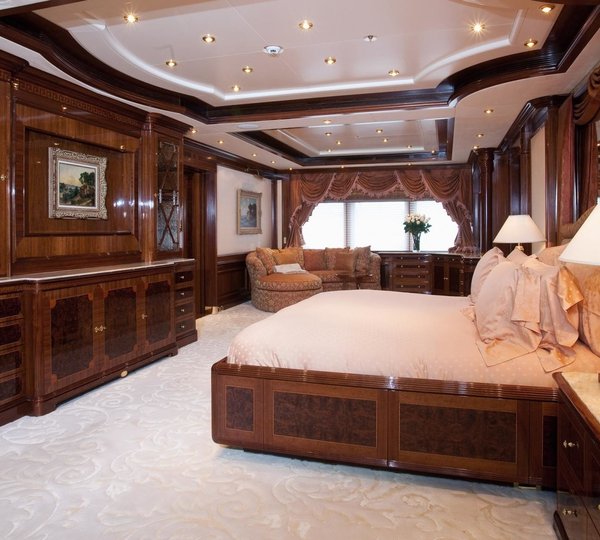 Main Master Cabin On Board Yacht TITANIA