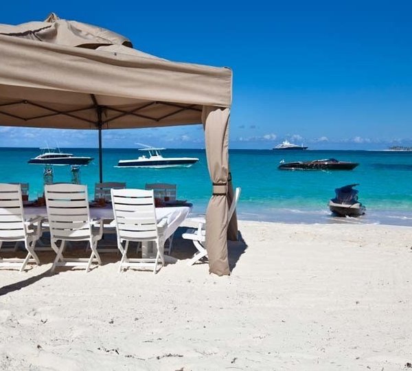 Aspect Taken From Shoreline On Board Yacht AQUILA