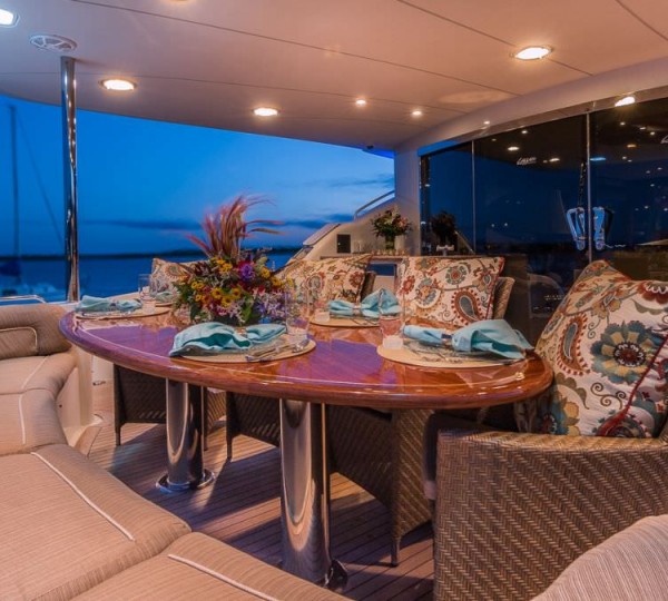 Aft Deck Dining Area