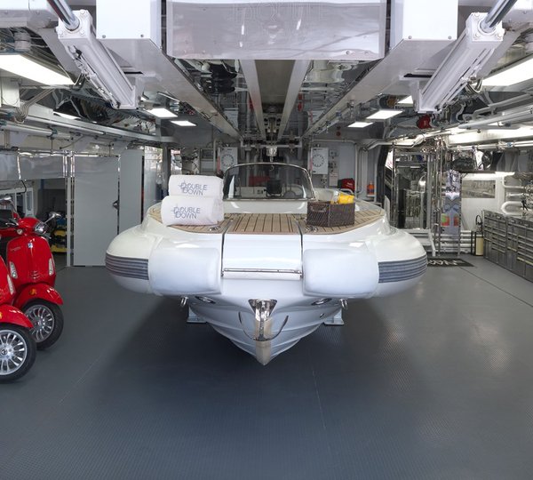 Grage With Tender And Vespas