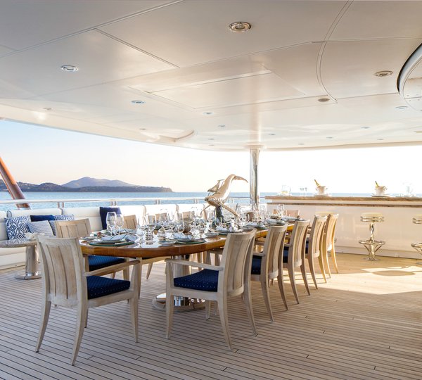 TATANIA Aft Dining Area