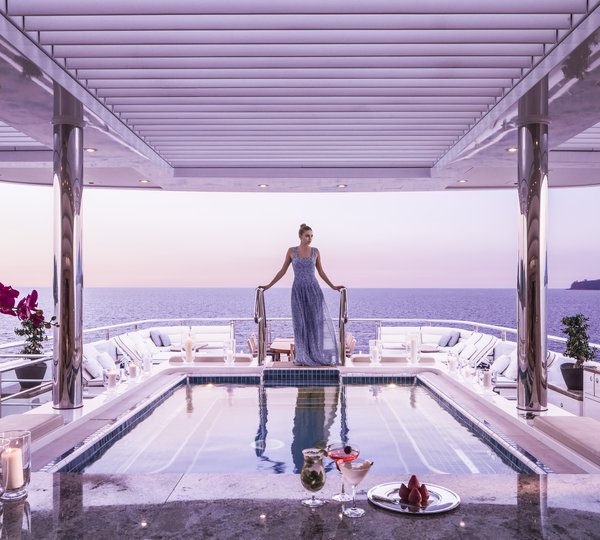 TITANIA Pool Deck Evening