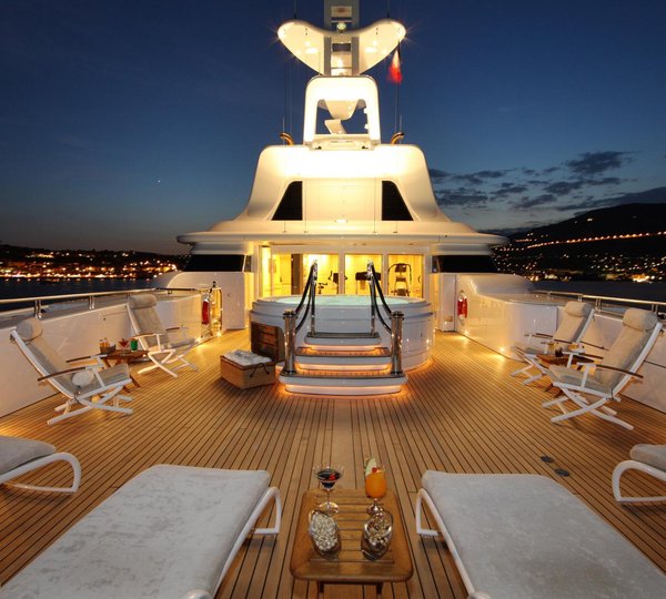 Yacht CAPRI By Lurssen - Sundeck Evening