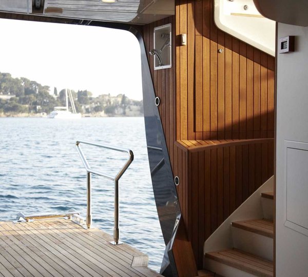 Yacht PANTHALASSA By Perini Navi - Dusk  - Transom Lifestyle Garage