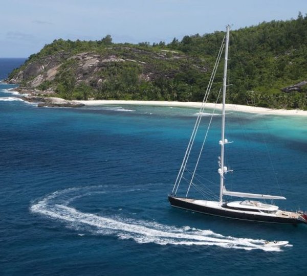 Yacht PANTHALASSA By Perini Navi - Moored In The Caribbean 