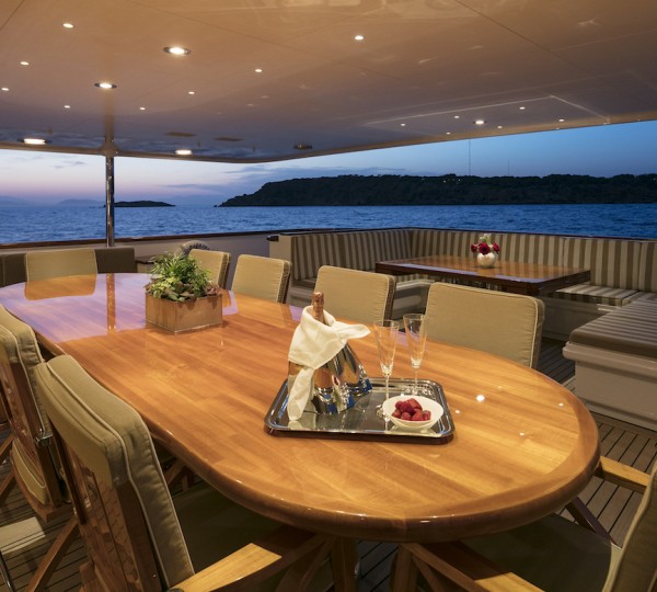 Aft Deck Dining Area