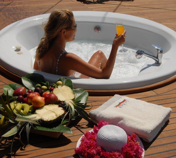 Enjoying The Jacuzzi