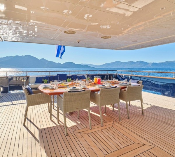 Exterior Dining Area With Sea Views