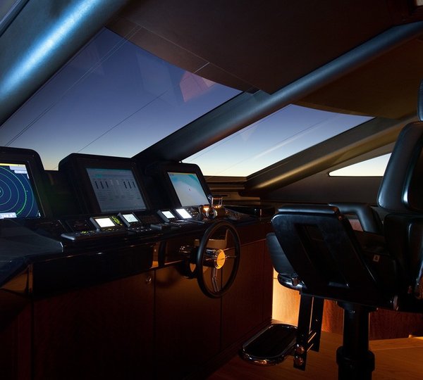 Pilot House On Board Yacht QUANTUM