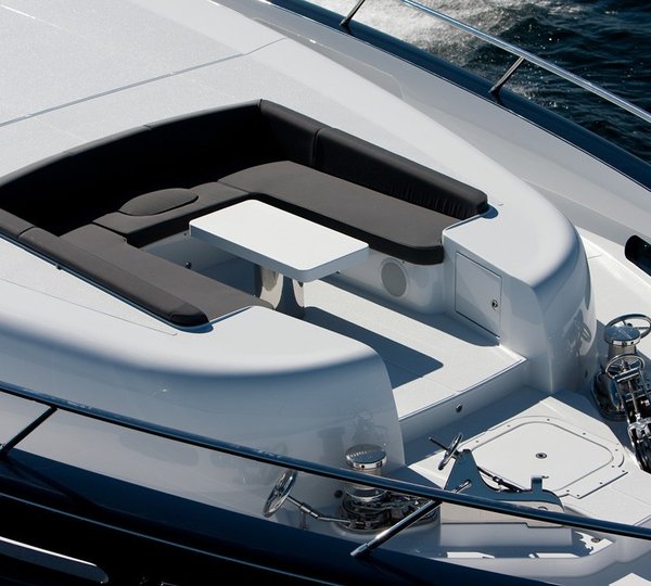 Fore Deck Sitting Aboard Yacht QUANTUM