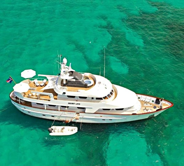 From Above Aspect On Board Yacht SECRET LOVE