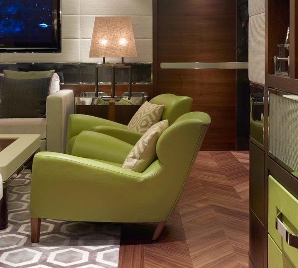 Close Up: Yacht AURELIA's Saloon Photograph