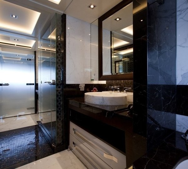 Main Master Bath Aboard Yacht AURELIA