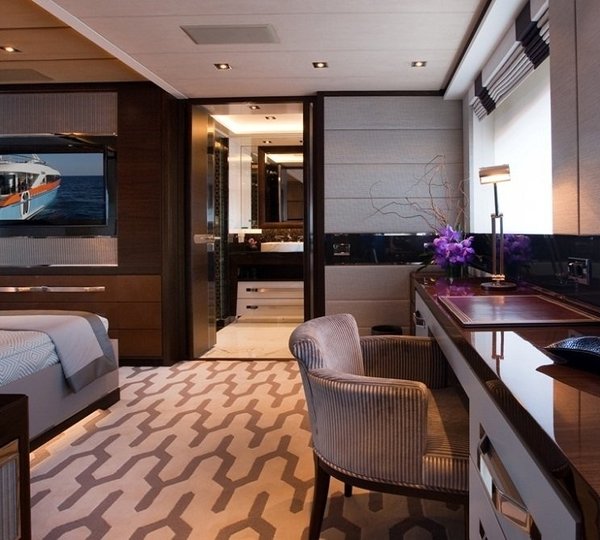 Main Master Office On Yacht AURELIA
