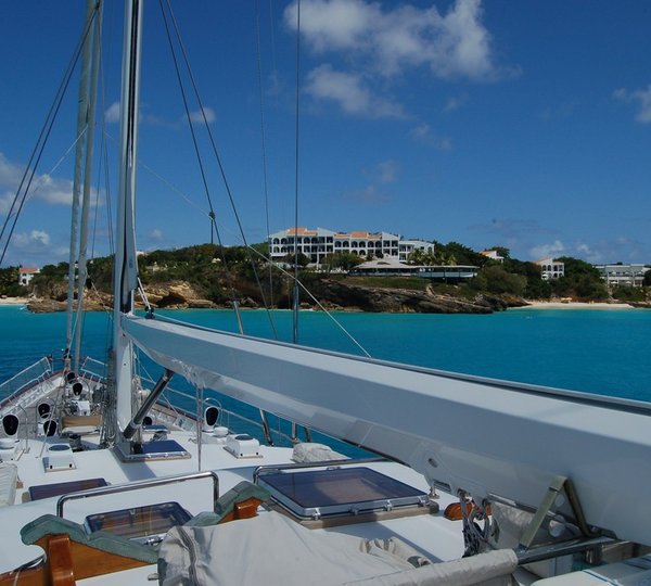 Deck On Board Yacht FREEDOM