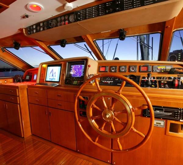 Helm On Board Yacht FREEDOM
