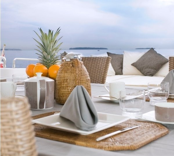 Breakfast Service On Yacht GRENADINES III