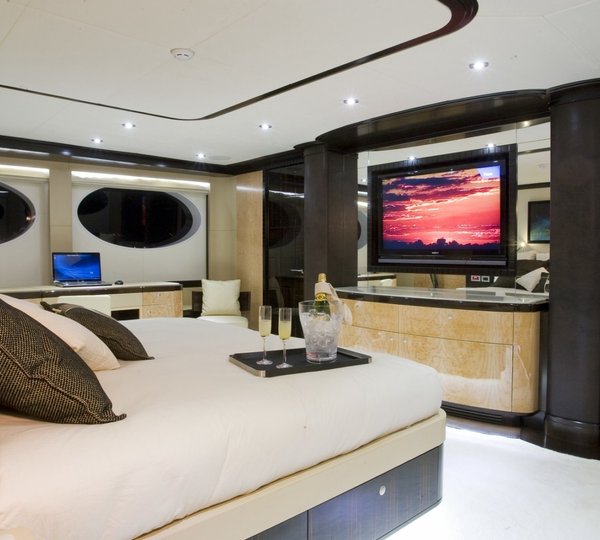 Screening: Yacht GRENADINES III's Main Master Cabin Pictured