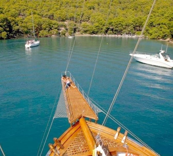 Close Up On Board Yacht MATINA