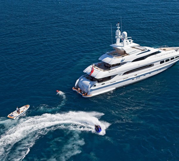 Ship's Tender With Toys On Board Yacht MANIFIQ