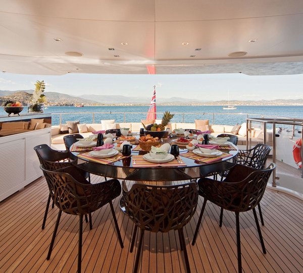Top Aft Deck On Board Yacht MANIFIQ