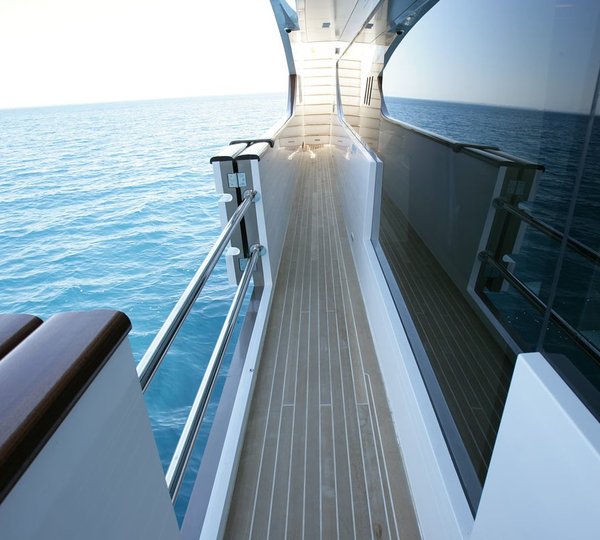 Profile Deck Aboard Yacht NAMASTE 8