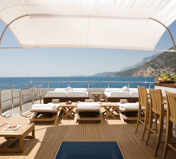 Deck Lounging On Yacht NAMASTE 8