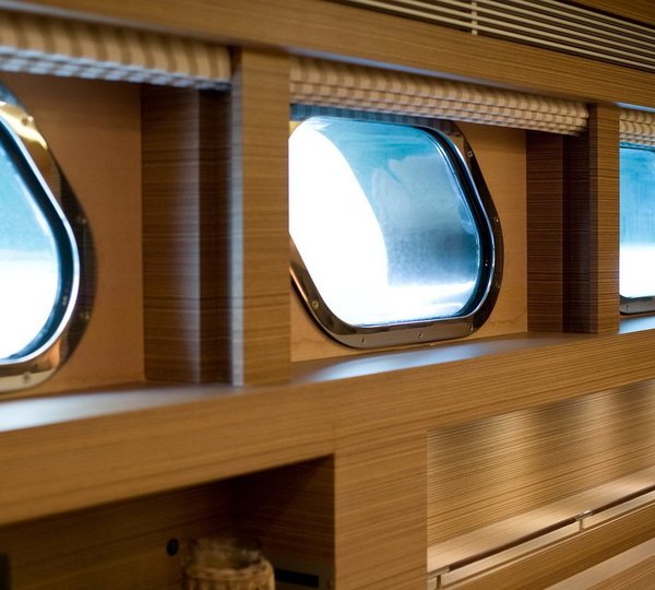 Window View On Board Yacht NAMASTE 8