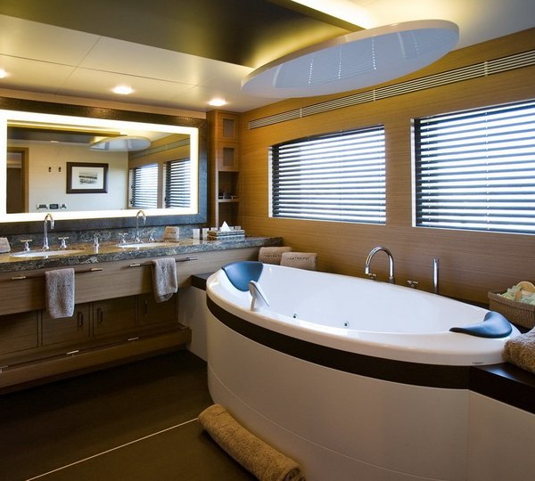 Main Master Bath Aboard Yacht NAMASTE 8